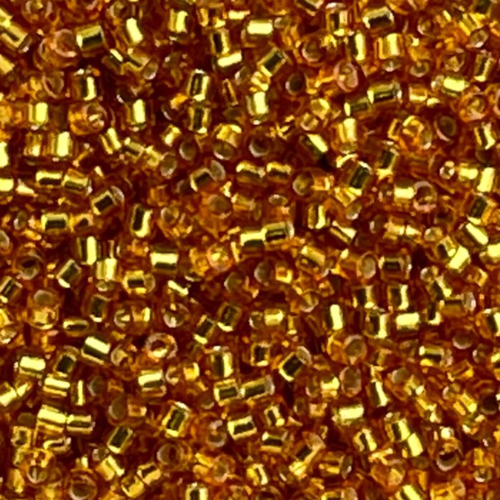 Delica Bead Silver Lined Duracoat Yellow Gold