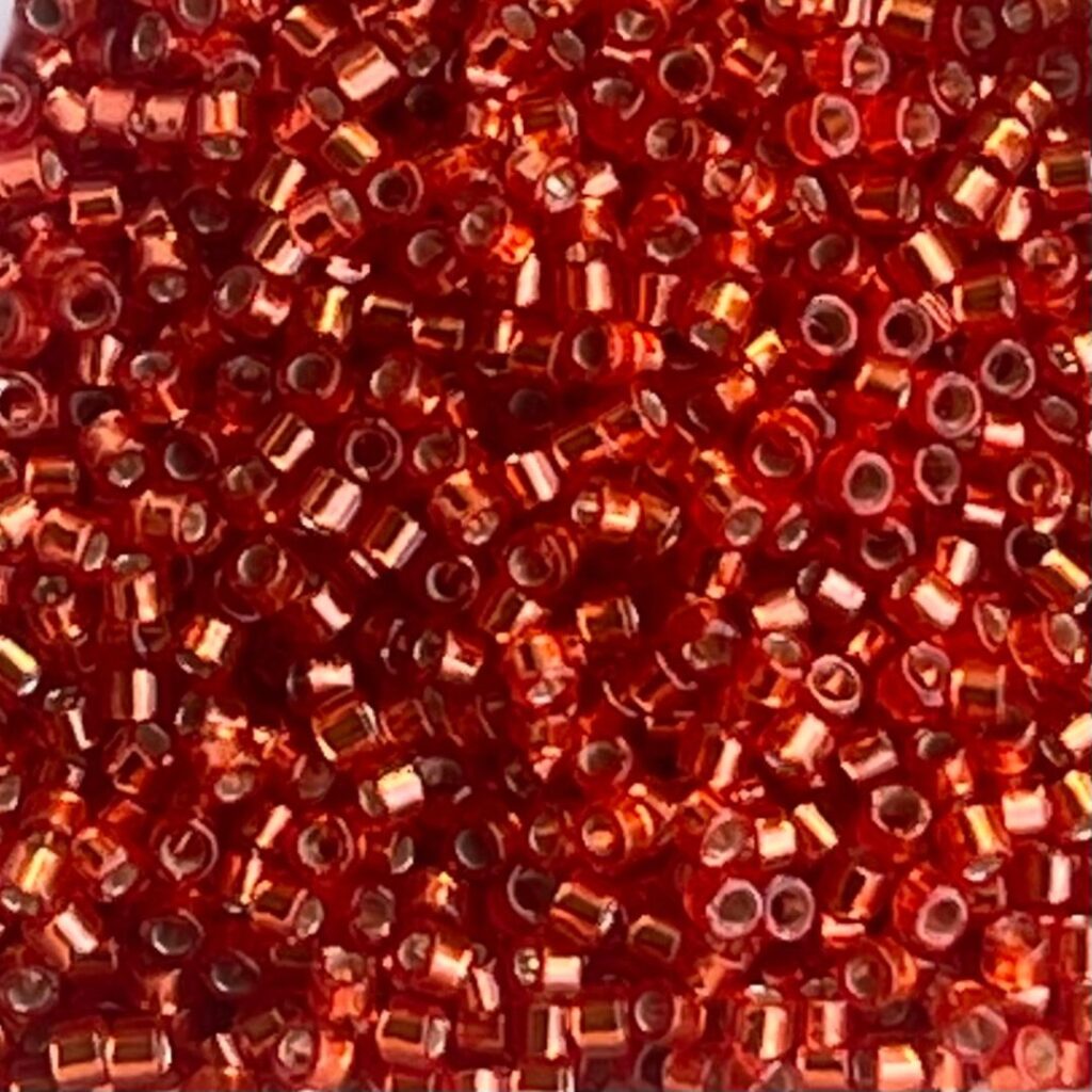 Delica Bead Silver Lined Duracoat Clementine