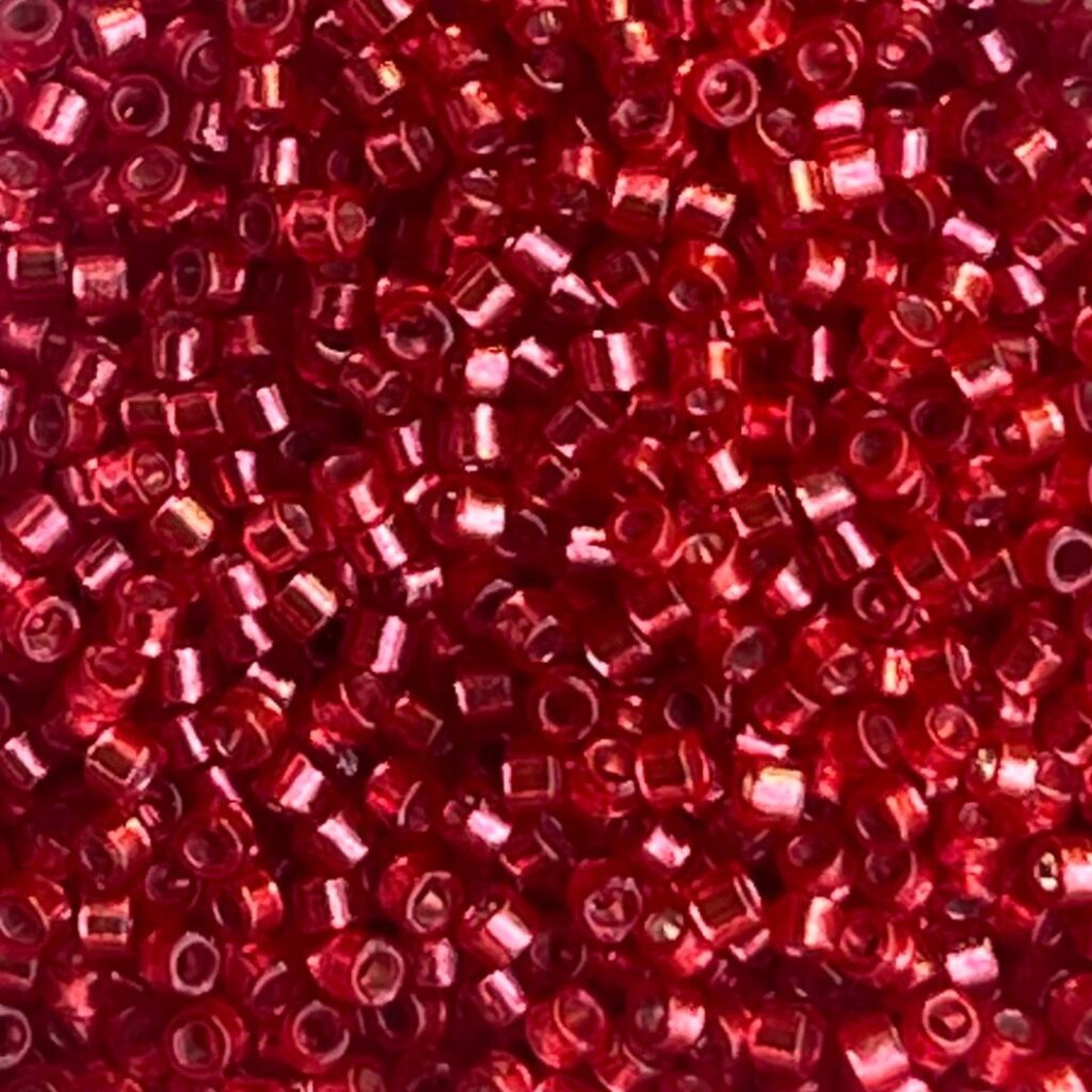 Delica Bead Silver Lined Duracoat Lt Cranberry