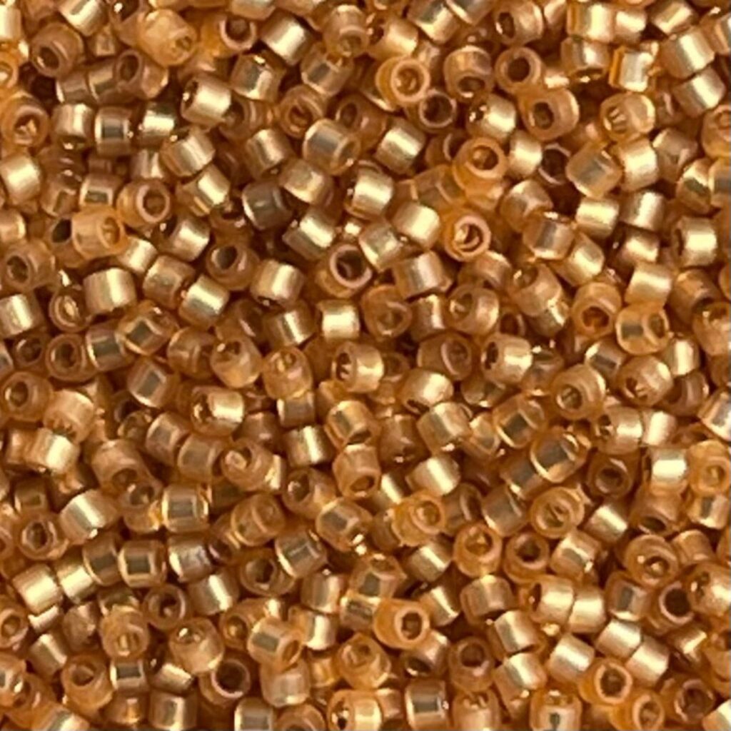 Delica Bead SilverLined Duracoat S/F Straw