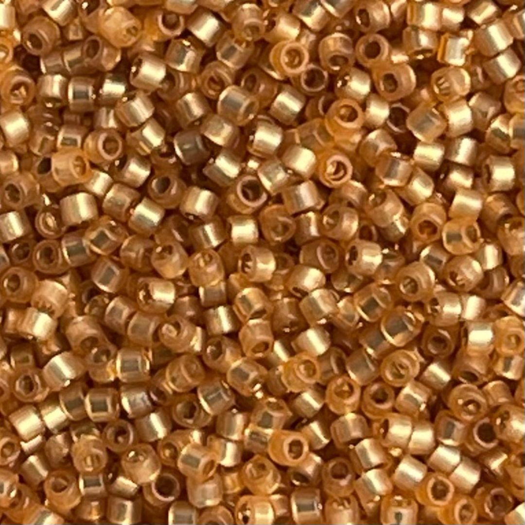 Delica Bead SilverLined Duracoat S/F Straw - Image 1
