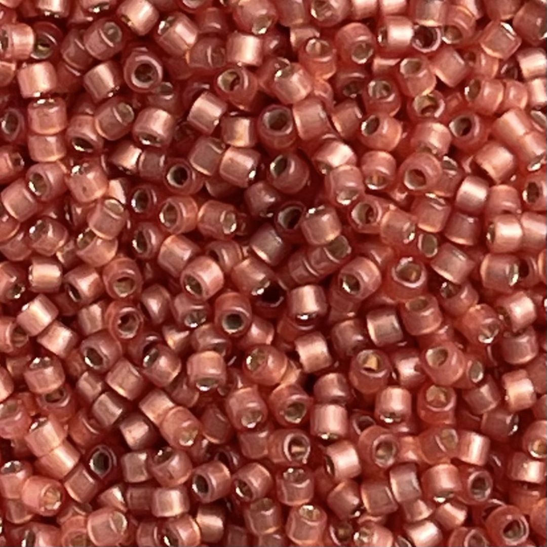Delica Bead SilverLined Duracoat S/F Papaya - Image 1