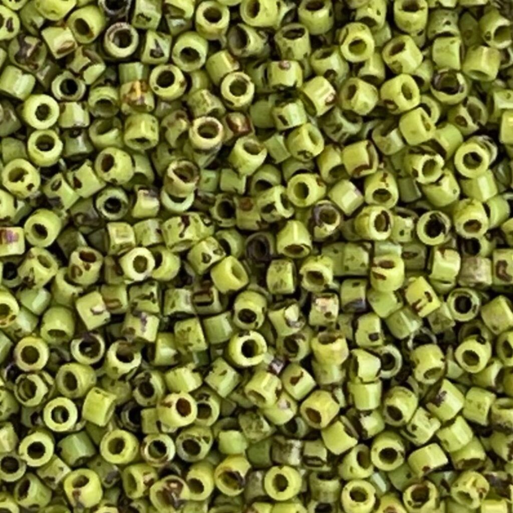 Delica Bead Picasso Chartreusse Matte