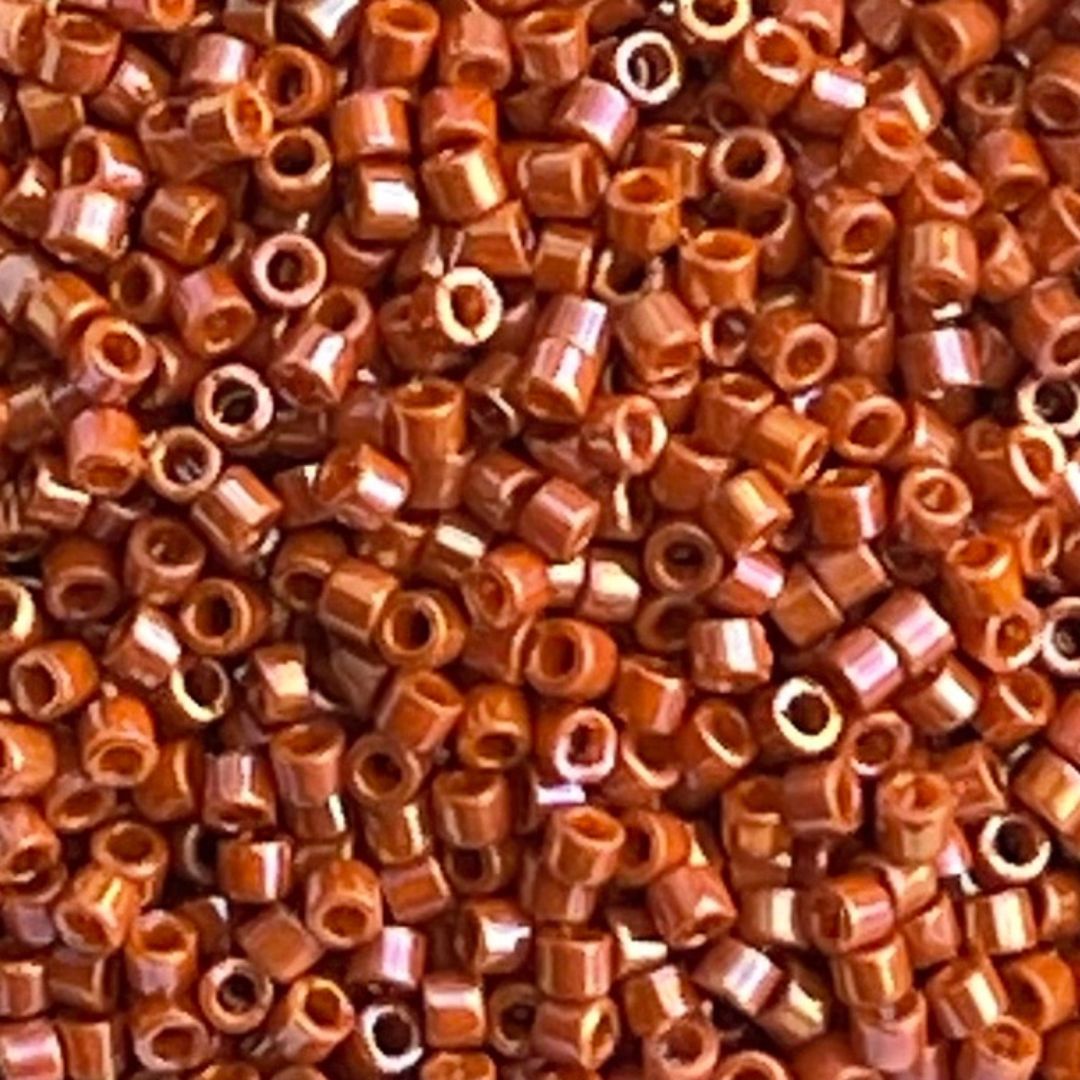 Delica Glazed Opaque Burnt Orange - Image 1