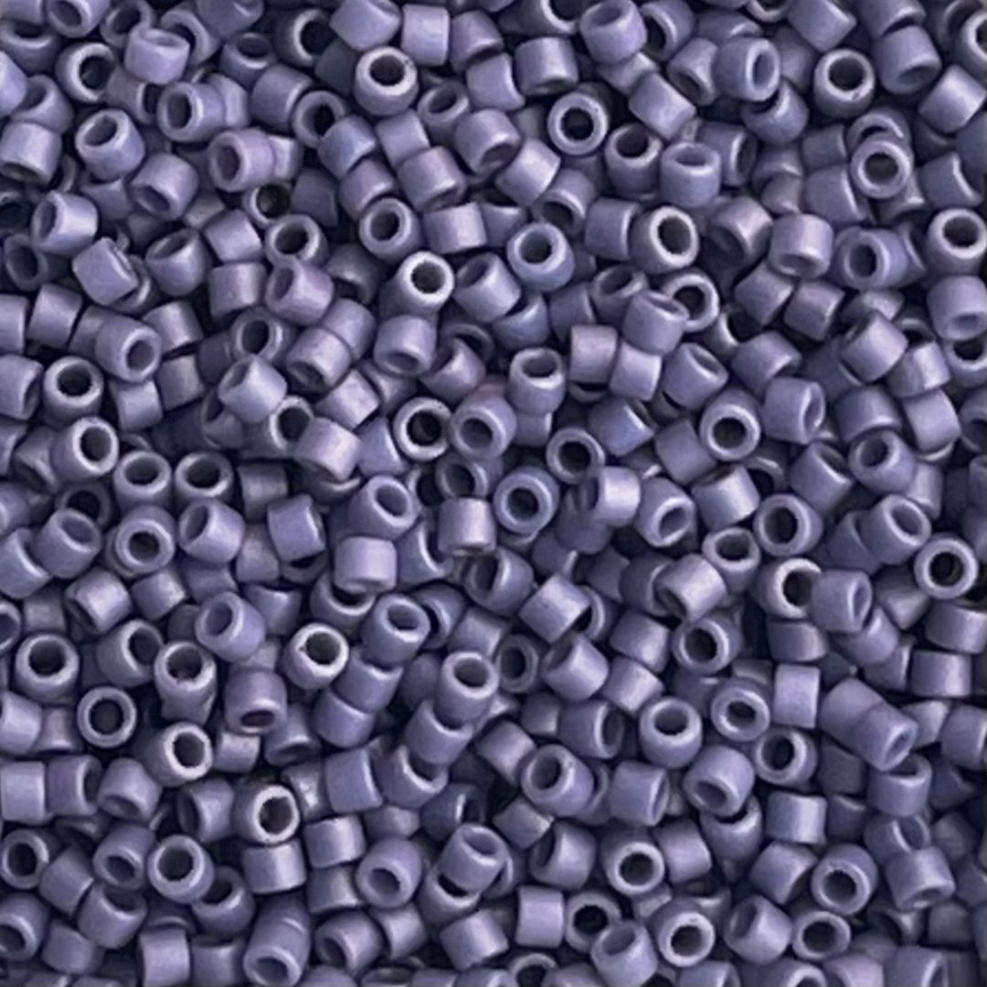 Delica Bead Frosted Opaque Glazed Grape - Image 1