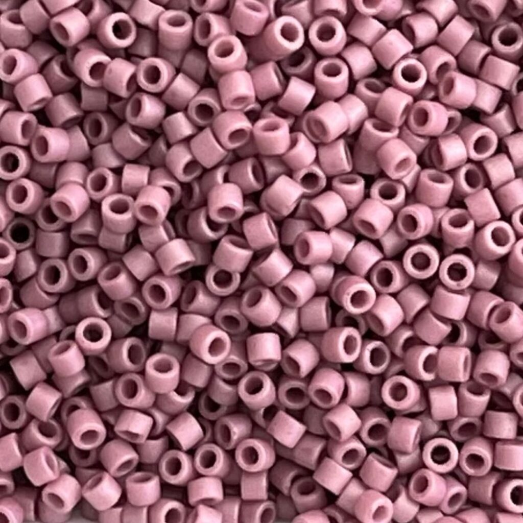 Delica Bead Frosted Opaque Glaze Mauve