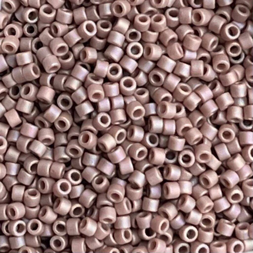 Delica Bead Frosted Opaque Glaze Rainbow Lavender