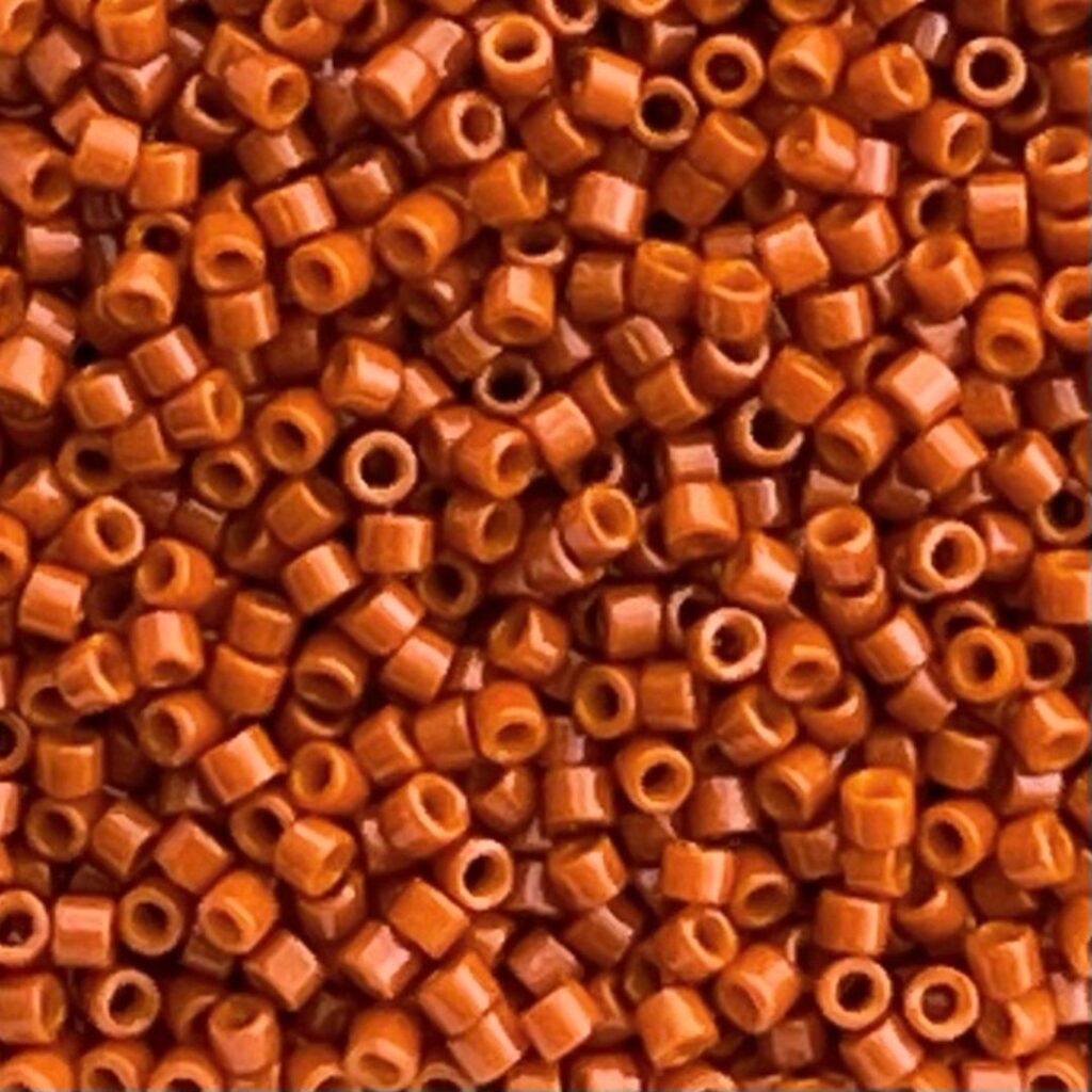 Delica Bead Duracoat Opaque Orange Rust
