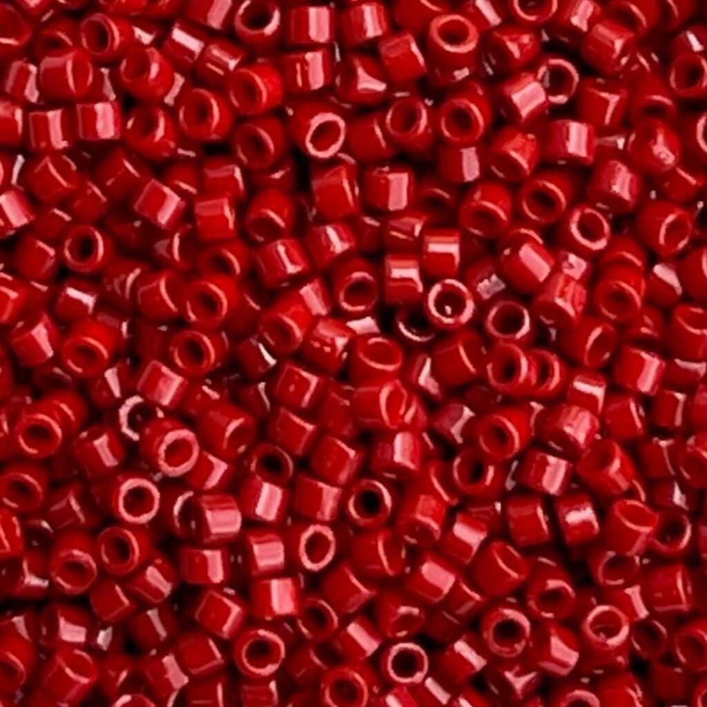 Delica Bead Duracoat Opaque  Barn Red