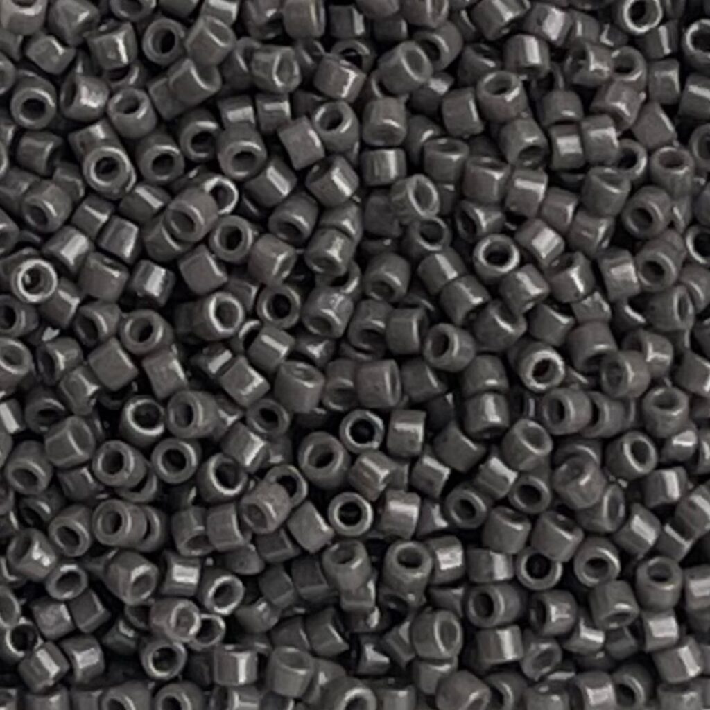 Delica Bead Duracoat Opaque Charcoal Grey