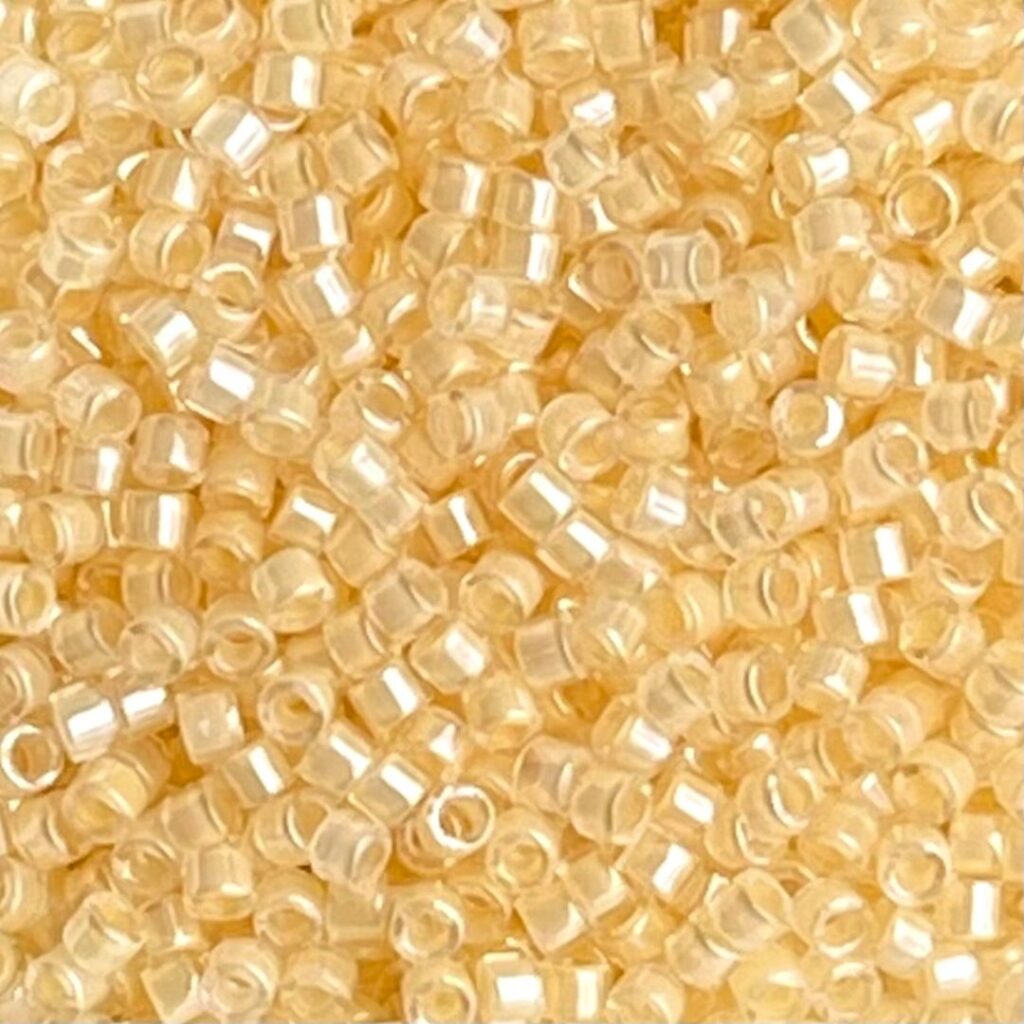 Delica Bead Fancy Lined Cream