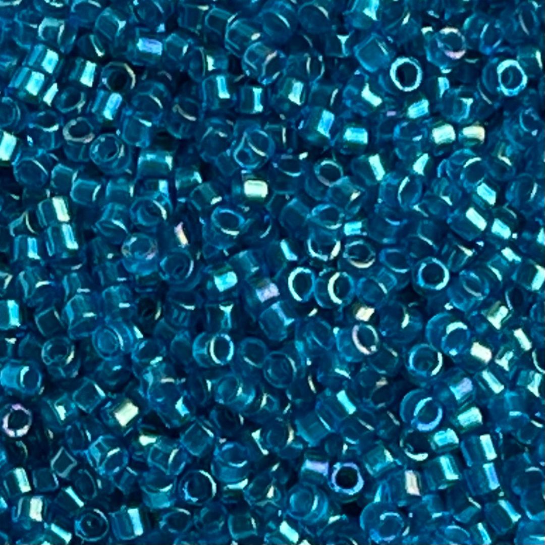 Delica Bead Fancy Teal Lined Teal Blue - Image 1