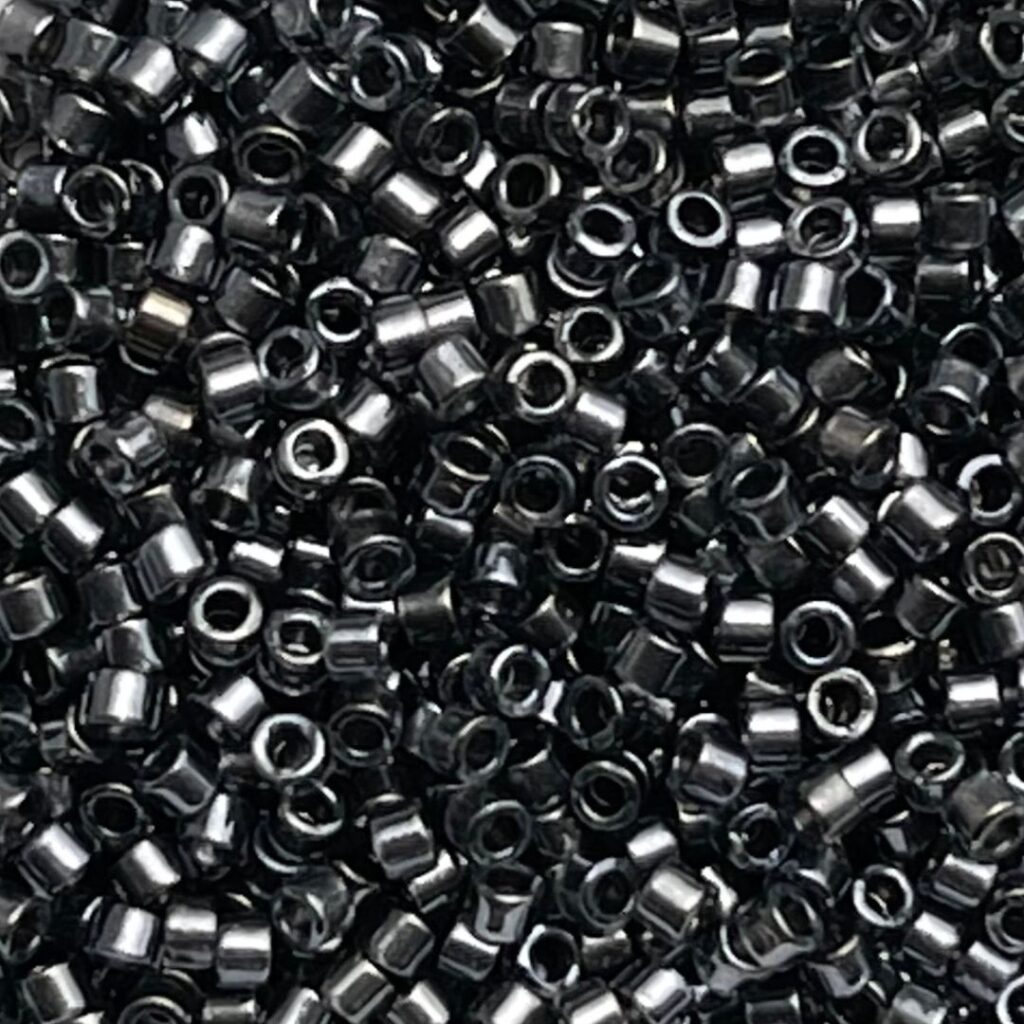Delica Bead Fancy Lined Platinum