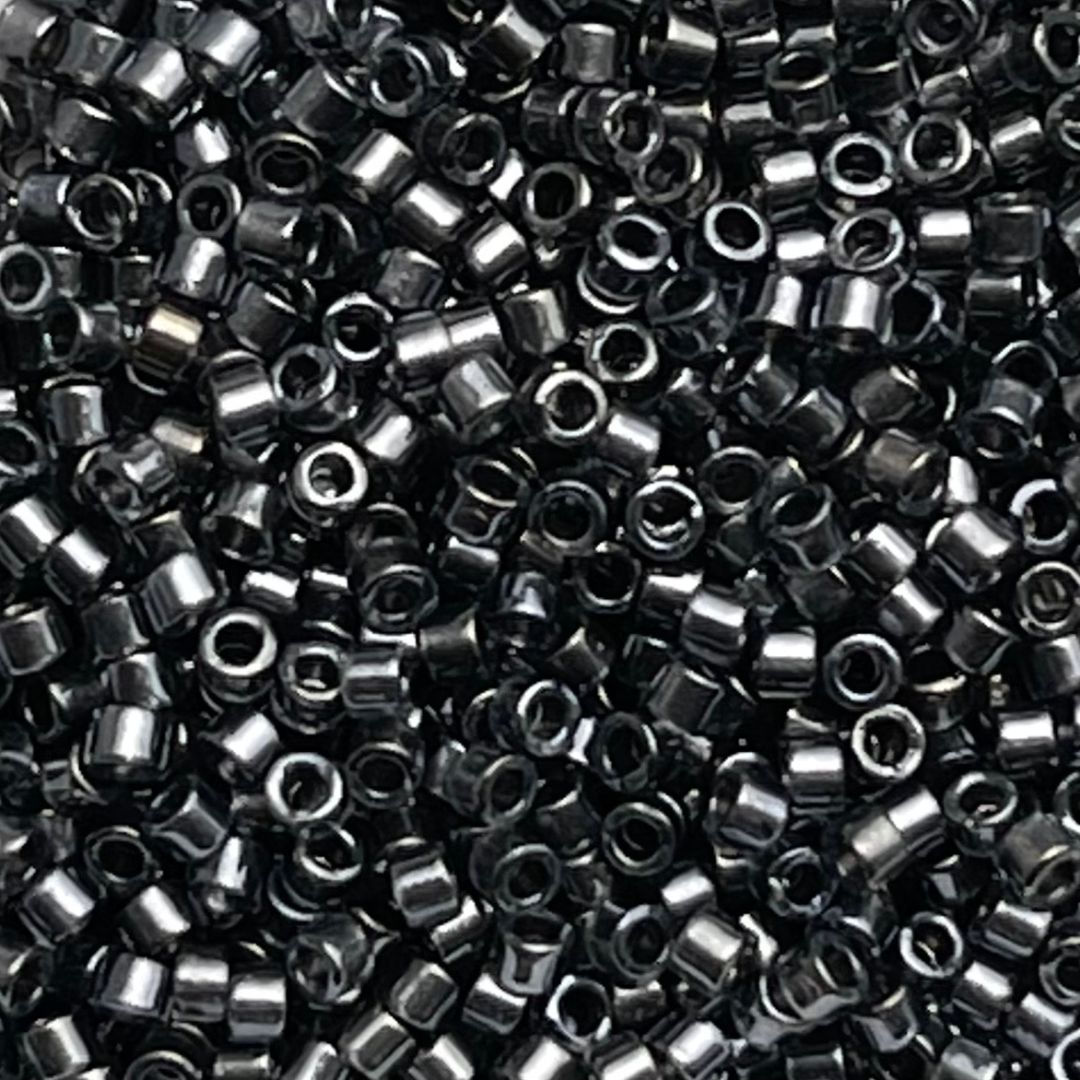 Delica Bead Fancy Lined Platinum - Image 1