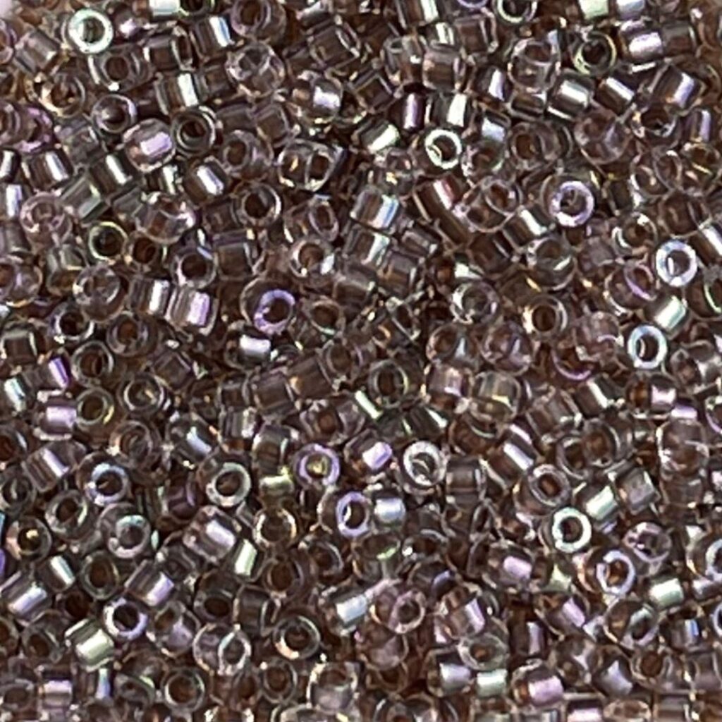 Delica Bead Fancy Lined Rose Taupe