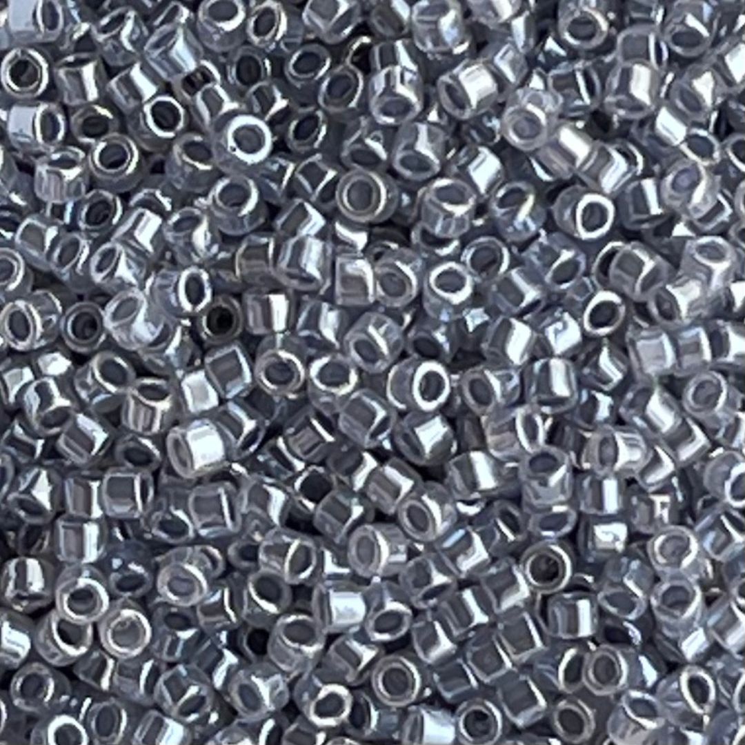 Delica Bead Lined Crystal Gray - Image 1