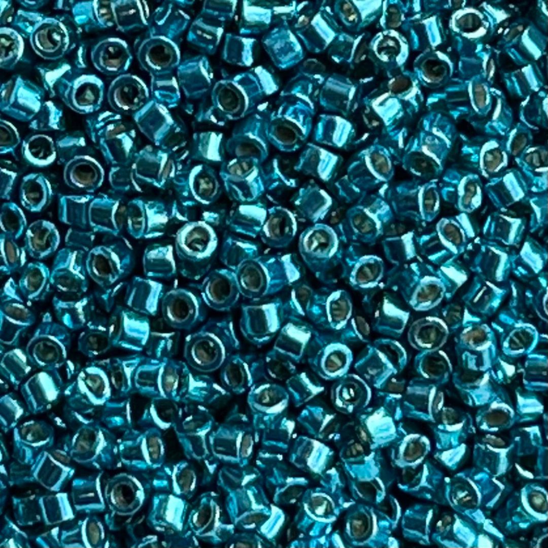Delica Bead Duracoat Galvanized Capri Blue - Image 1