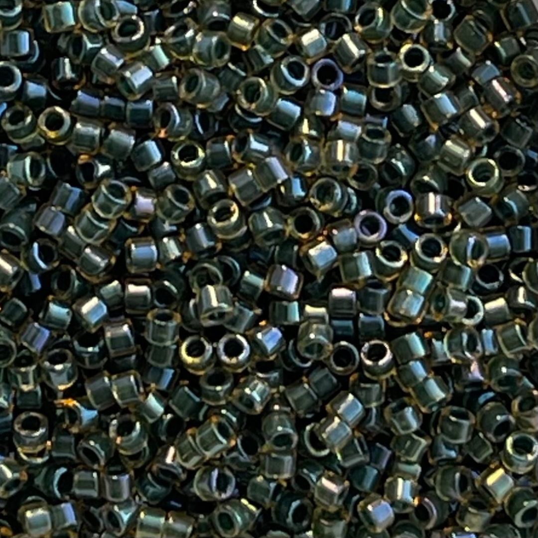 Delica Bead Lined Topaz/Forest AB - Image 1