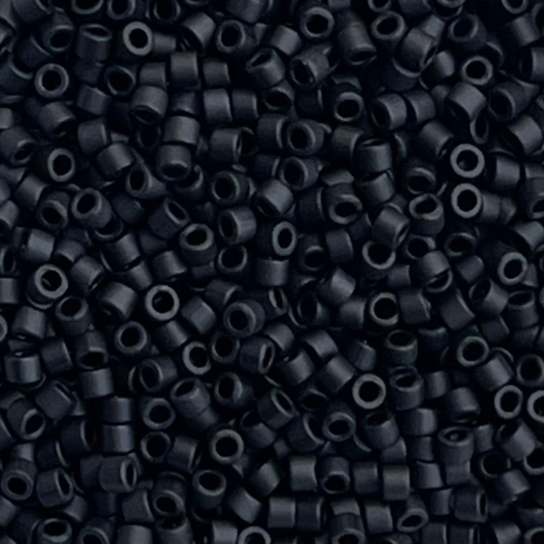 Delica Bead Matte Black - Image 1