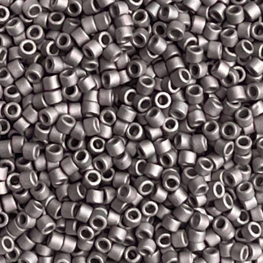 Delica Bead Matte Metallic Silver - Image 1