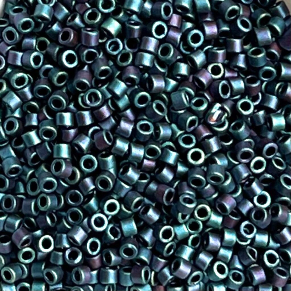 Delica Bead Matte Metallic Blue Iris