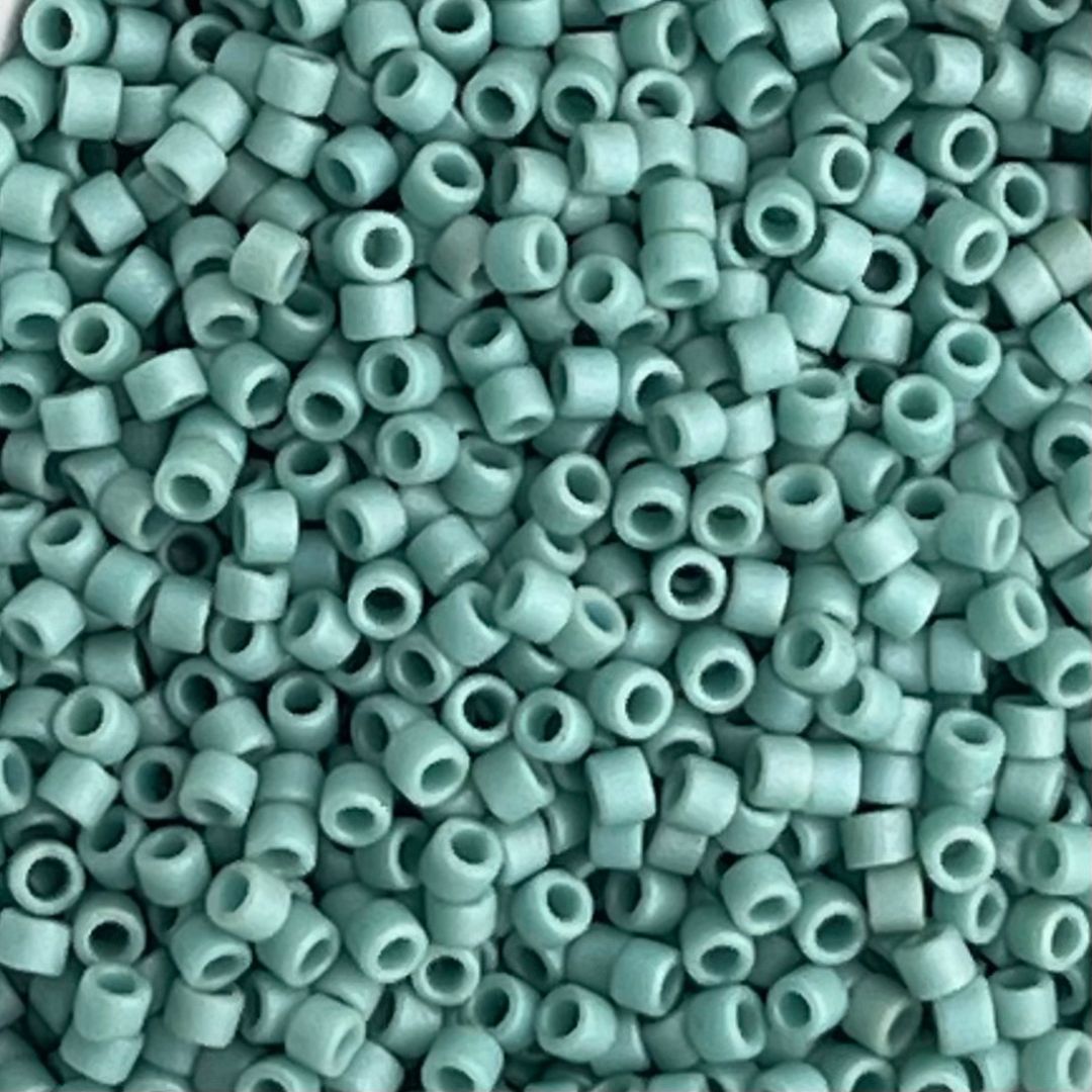 Delica Bead Matte Metallic Seafoam Green - Image 1