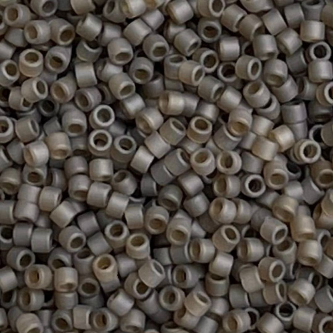 Delica Bead Matte Transparent Smoky Quartz - Image 1