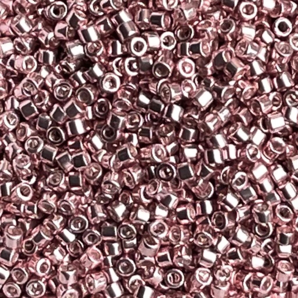 Delica Bead Galvanized Dyed Lt Rose
