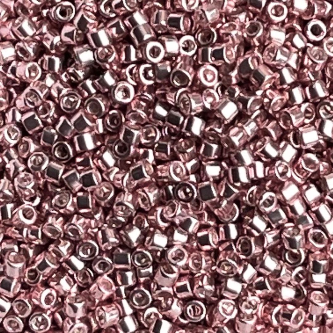 Delica Bead Galvanized Dyed Lt Rose - Image 1
