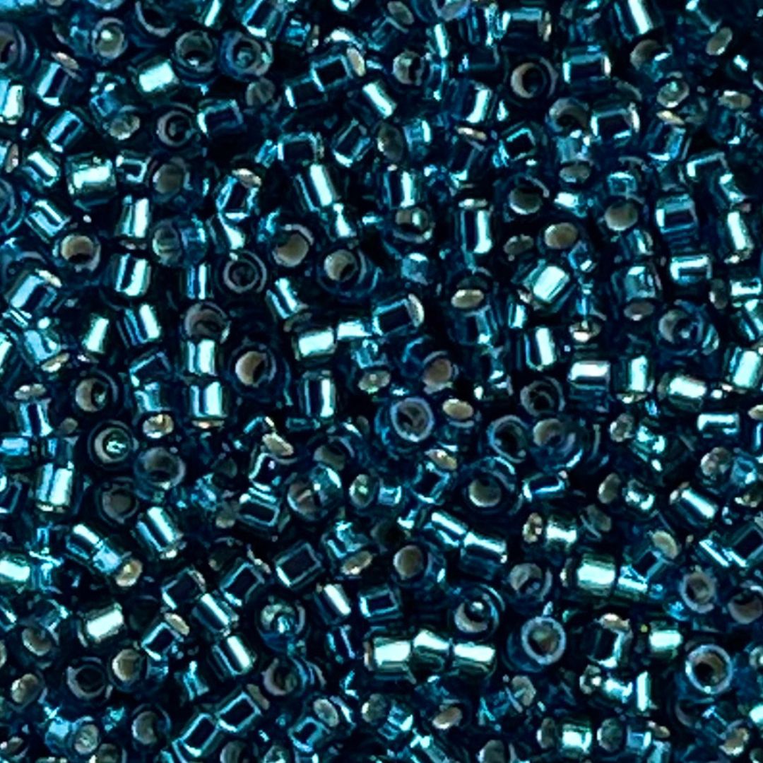 Delica Bead SilverLined Blue Zircon - Image 1