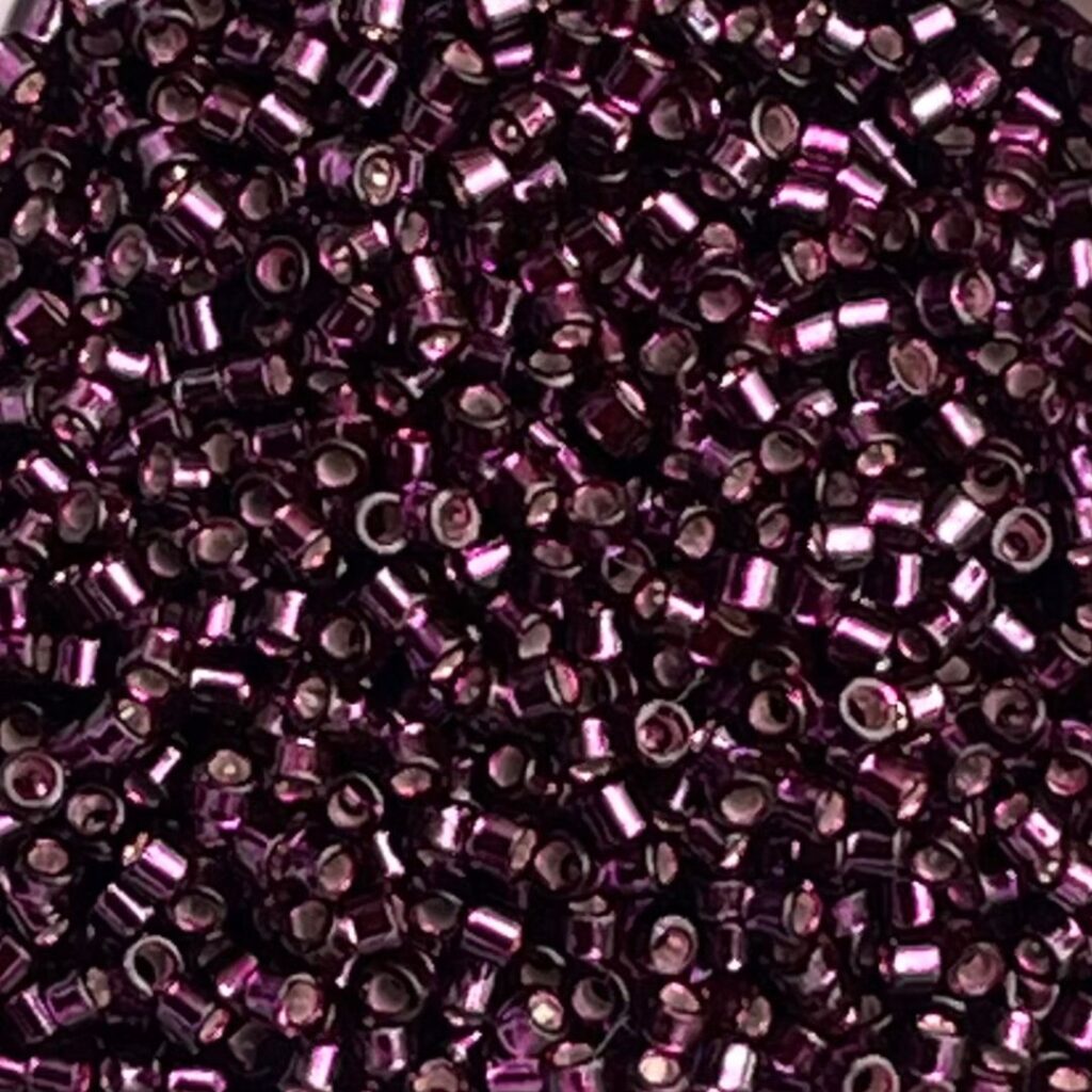 Delica Bead SilverLined Wine