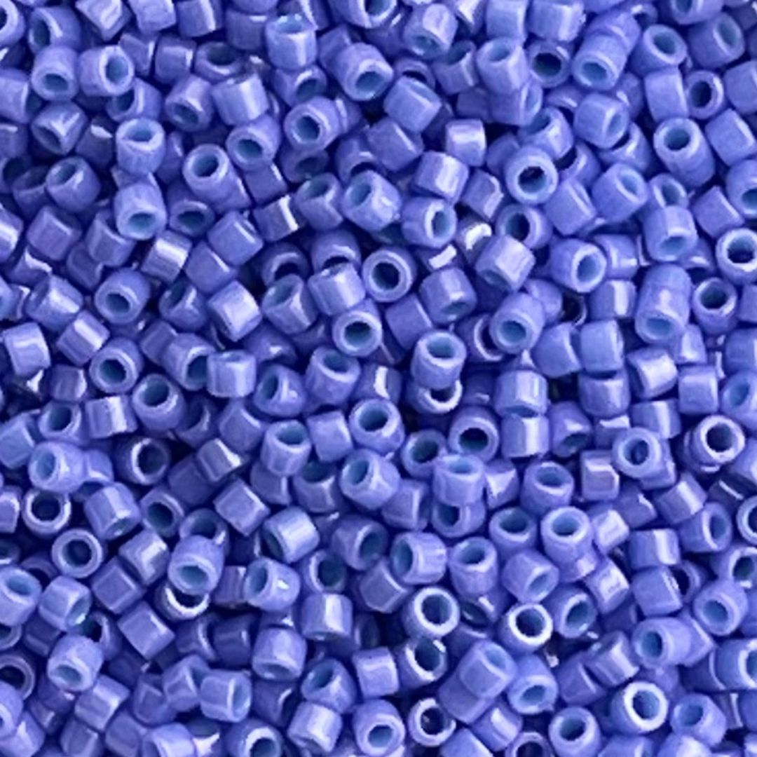 Delica Bead Dyed Opaque Purple - Image 1