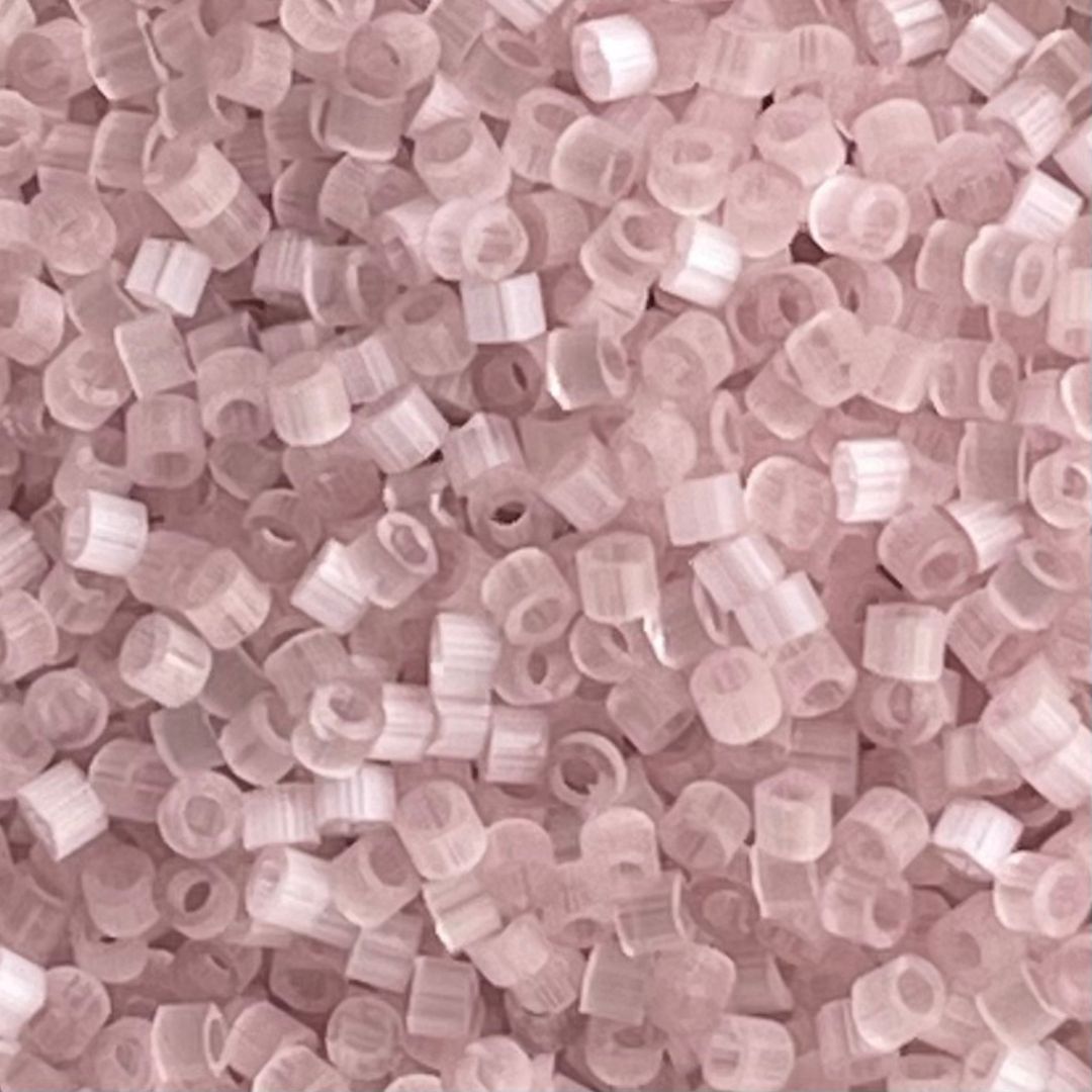 Delica Bead Pale Rose Silk Satin - Image 1