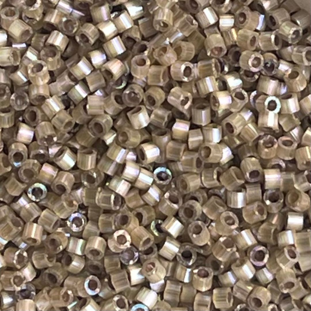 Delica Bead Dyed Smoky Quartz Silk Satin - Image 1