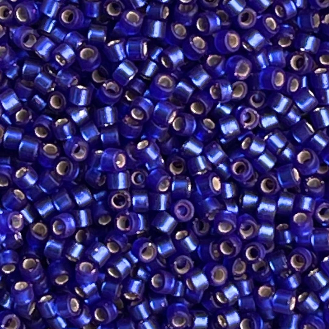 Delica Bead Semi Matte SilverLined Cobalt - Image 1
