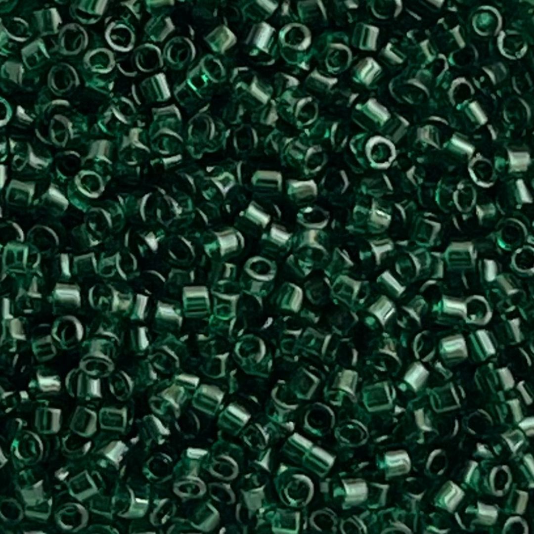 Delica Bead Transparent Dk Emerald - Image 1