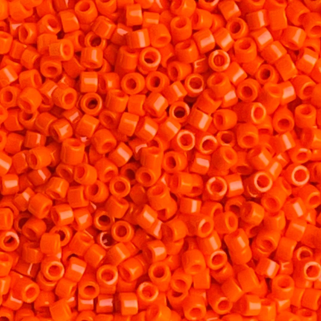 Miyuki Delica Bead Opaque Orange - Image 1