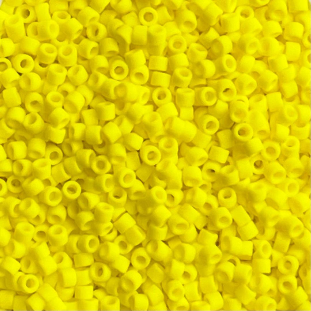 Delica Bead Matte Opaque Yellow - Image 1