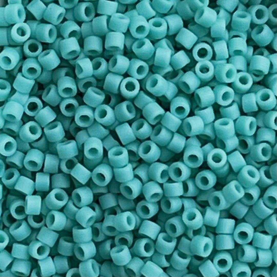 Delica Bead Matte Opaque Turquoise - Image 1