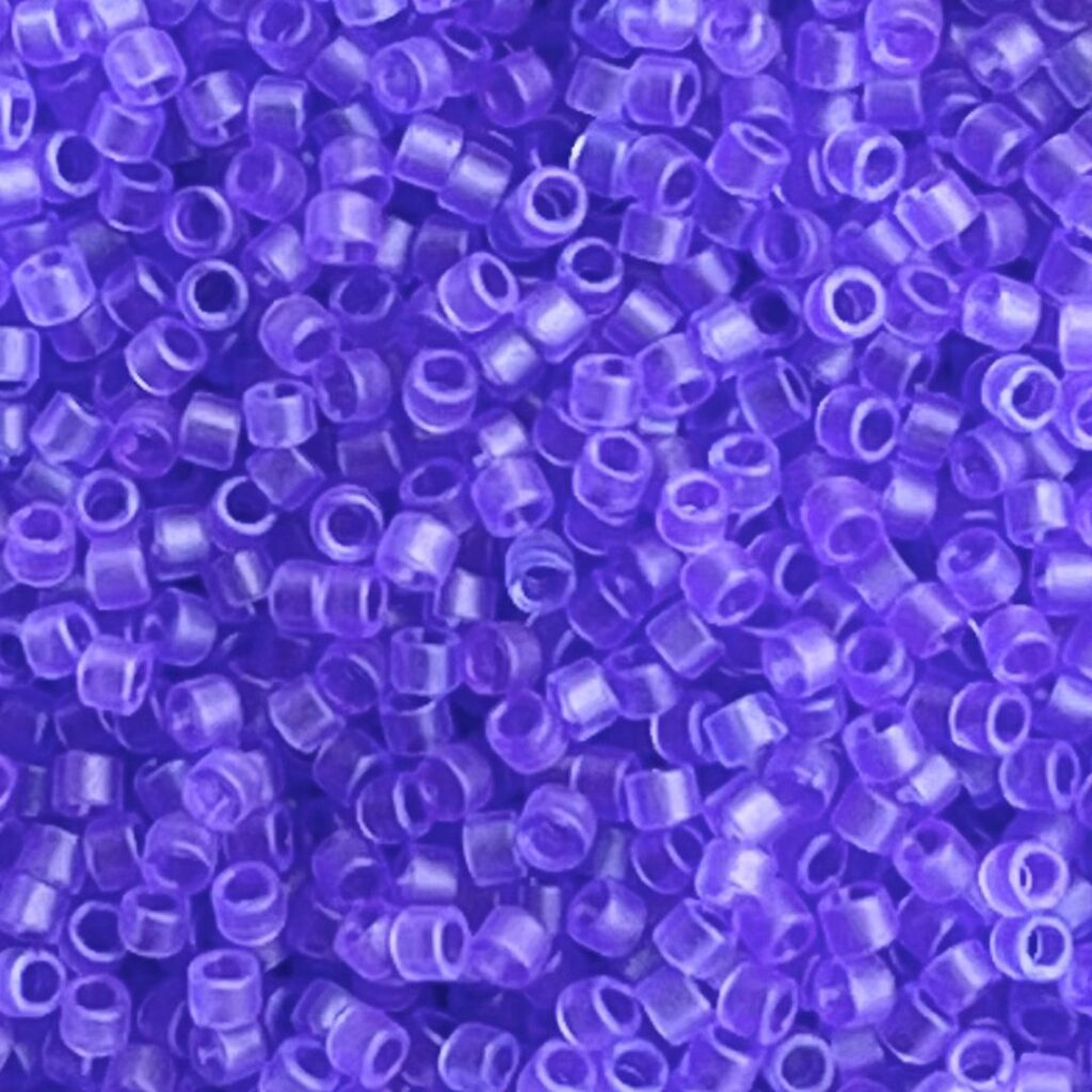 Delica Bead Dyed Matte Transparent Purple