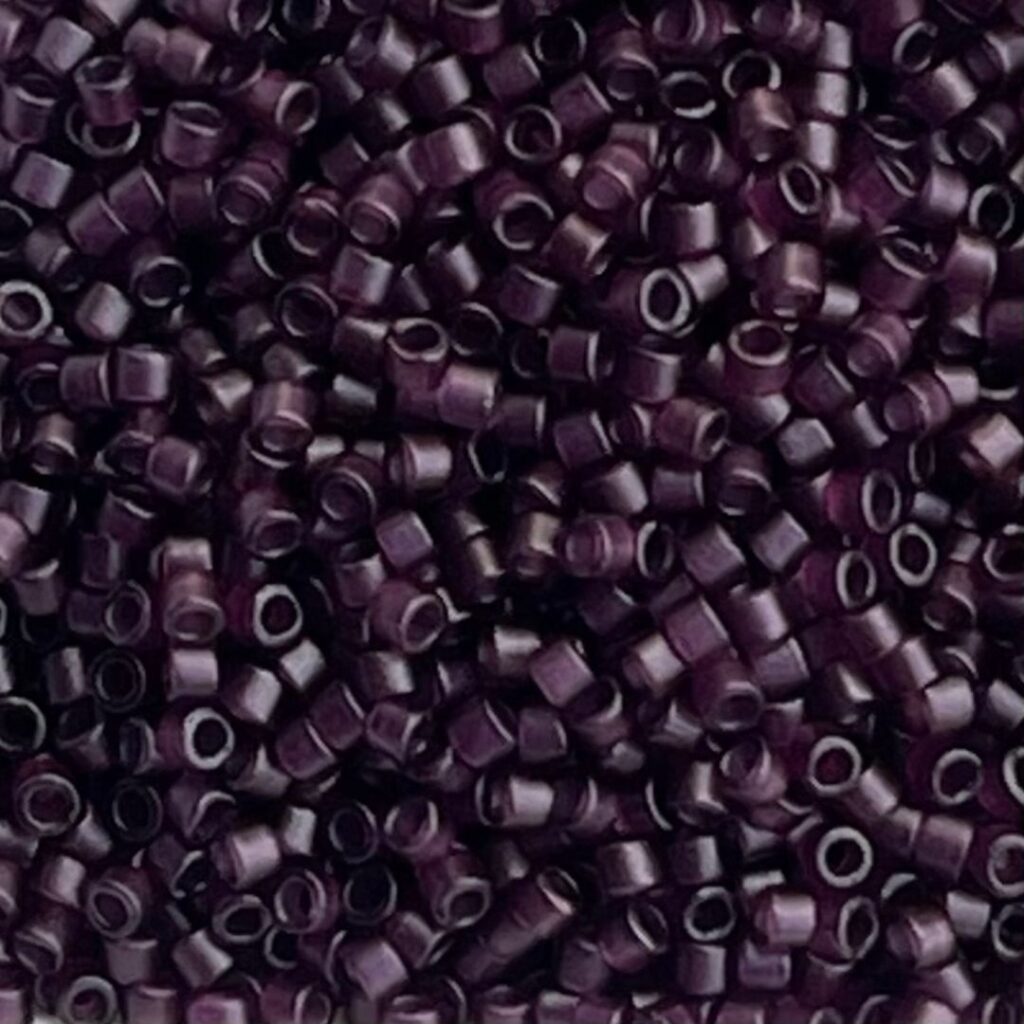 Delica Bead Dyed Matte Transparent Dk Smokey Amethyst