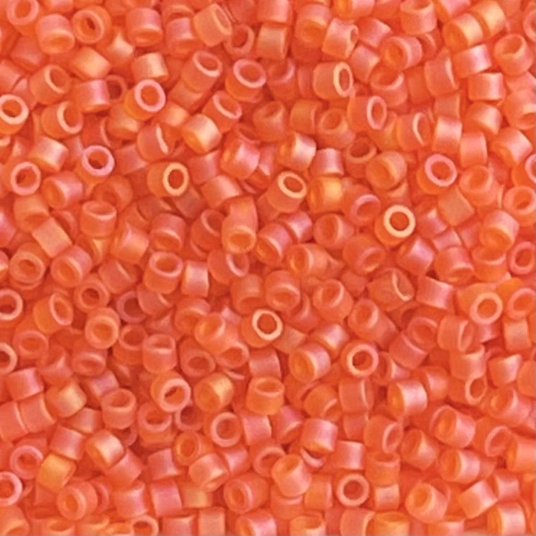 Delica Bead Matte Orange AB - Image 1
