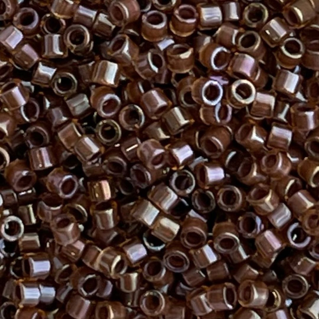 Delica Bd #10 Cinnamon Lined Topaz Luster x 10 grs - Image 1