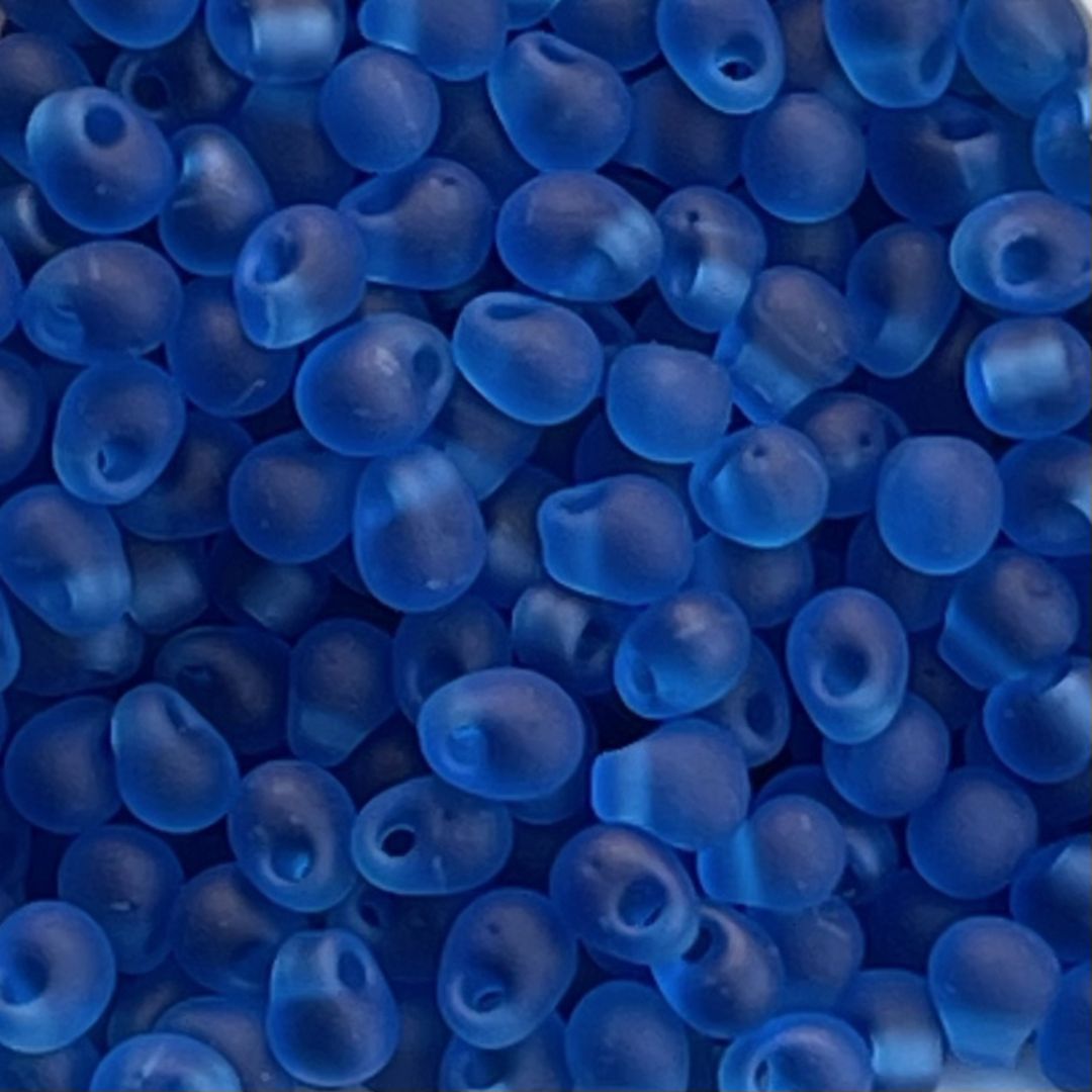 Drop 3.4mm Matte Transparent Capri Blue - Image 1