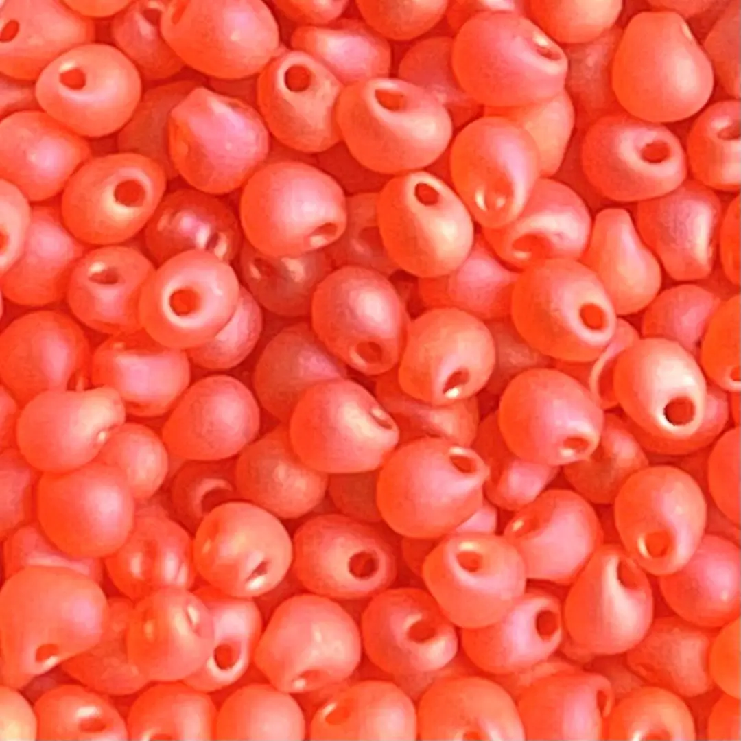Drop 3.4mm Matte Transparent Orange AB - Image 1