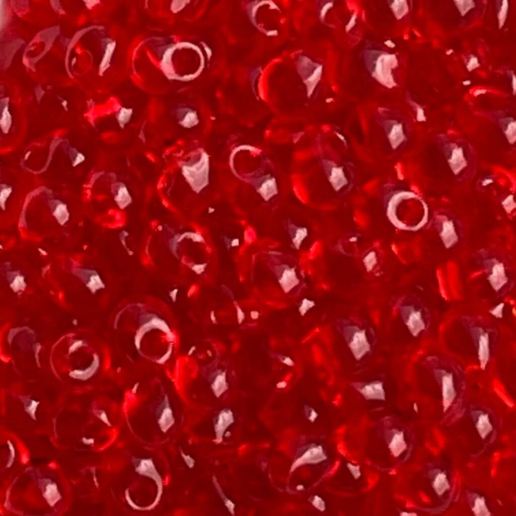 Drop 3.4mm Transparent Red Orange
