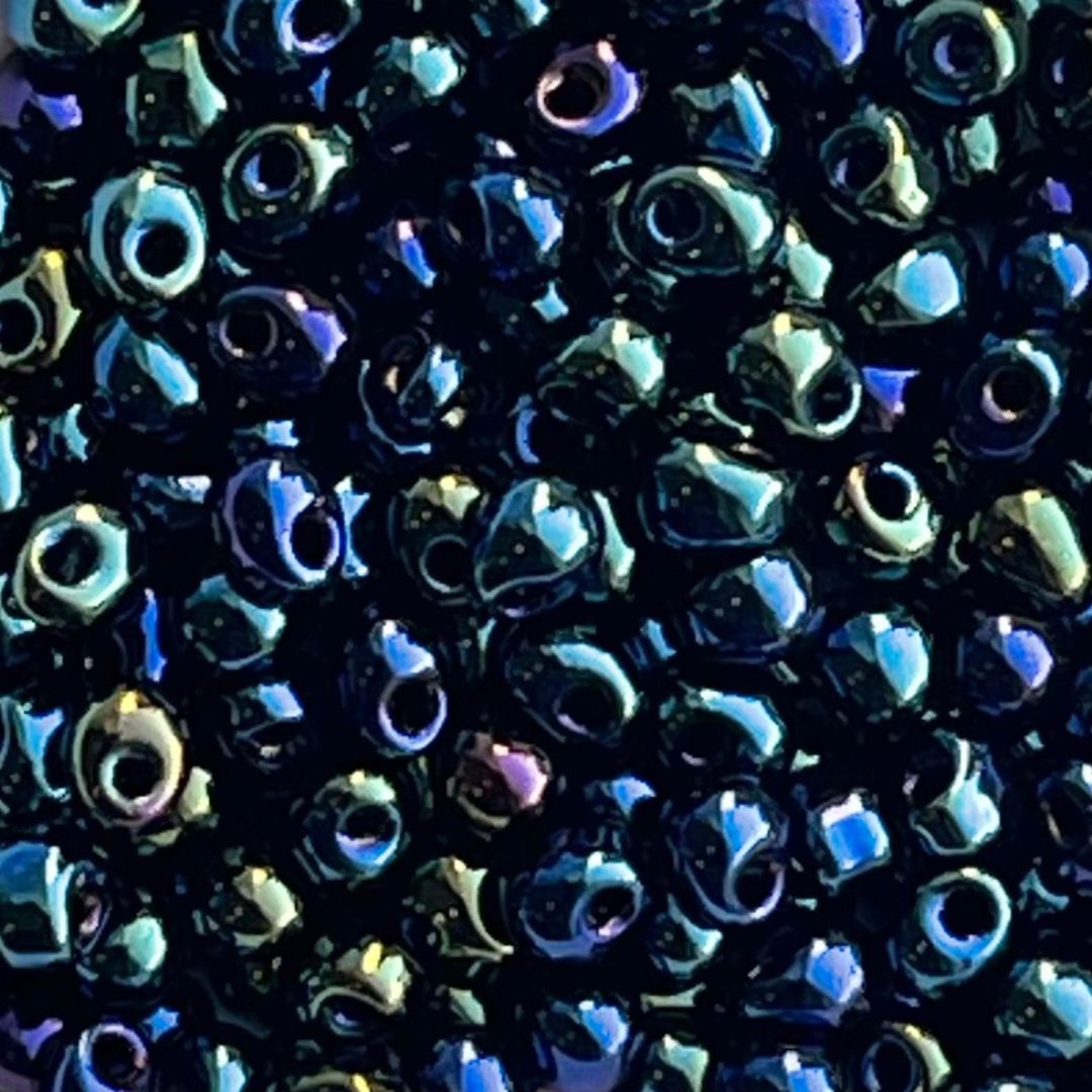 Drop 3.4mm Metallic Dk Blue Iris - Image 1
