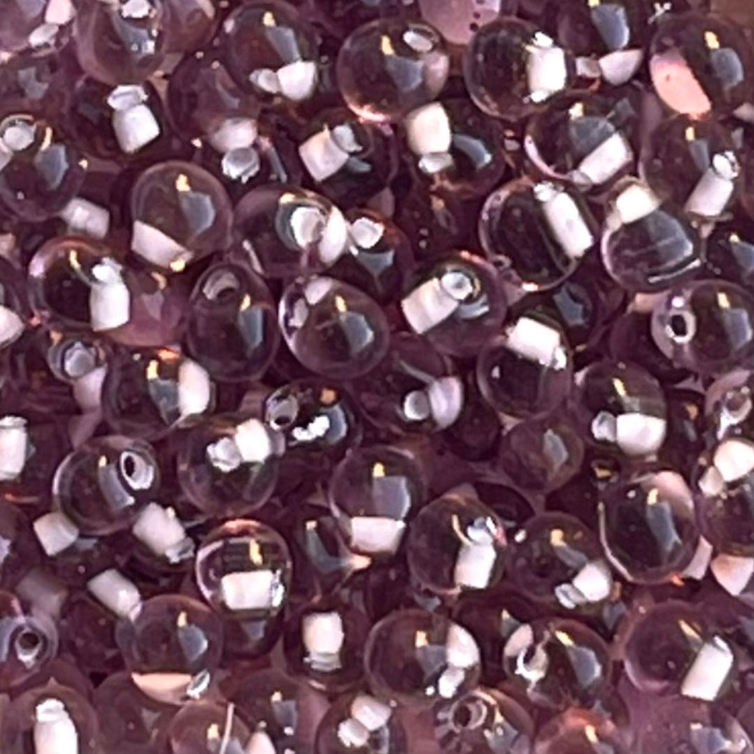 Drop 3.4mm White Lined Amethyst - Image 1