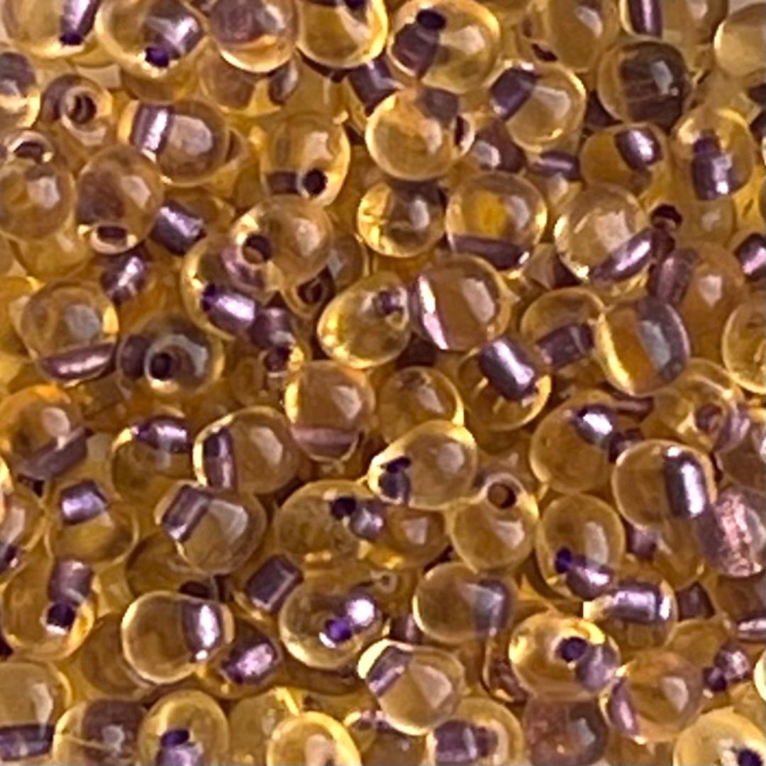 Drop 3.4mm Sparkly Amethyst Lined - Image 1