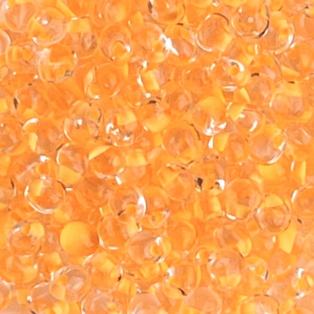 Drop 3.4mm Apricot Lined Crystal